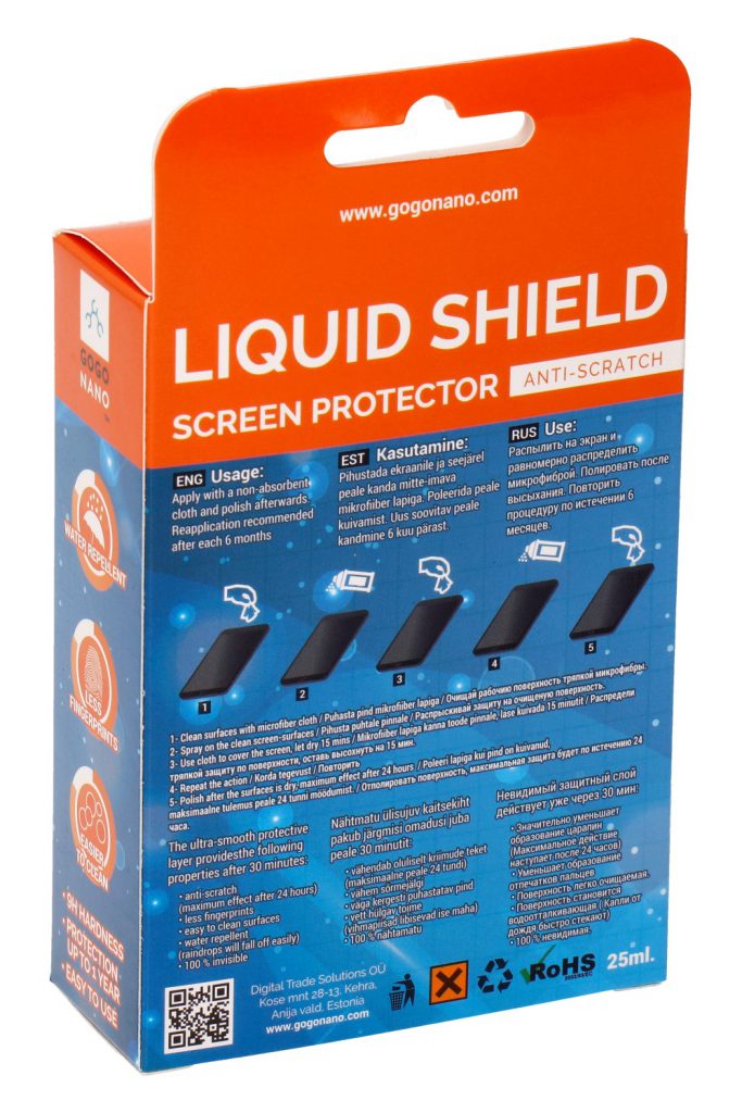 Liquid Screen Protector Liquid Shield AntiScratch 25ml GoGoNano