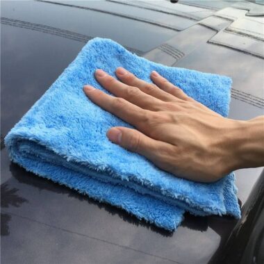 Laserleikattu pehmeä mikrokuituliina 40 x 40 cm Microfibre cloth laser polish super soft, blue