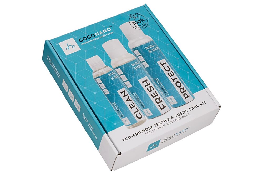 Eco friendly full shoe care kit gogonano white background
