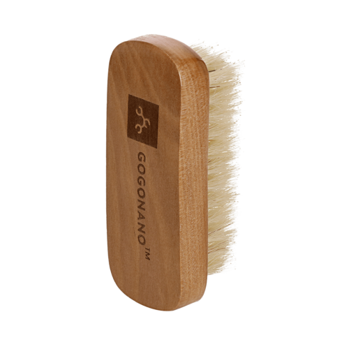 Natural GoGoNano pig hair wooden shoe brush