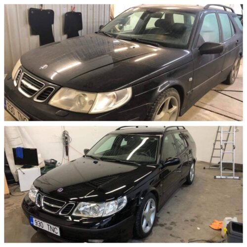 GoGoNano Car Nano coating on black car