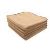 Premium soft microfiber cloth for general cleaning, 40 x 40 cm, bronze, 5-pack
