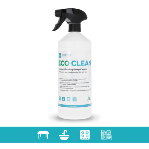 EcoClean – Ympäristöystävällinen sisätilojen ja saniteettitilojen puhdistusaine, 1 L
