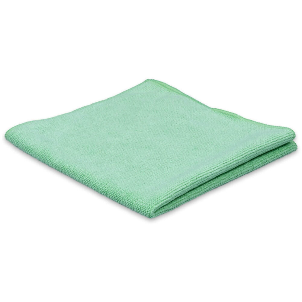 Microfiber terry cloth tricot luxe, 40 x 40 cm, green