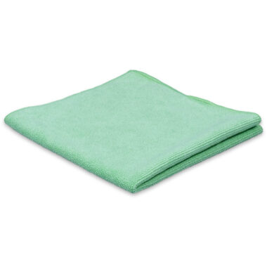 Microfiber terry cloth tricot luxe, 40 x 40 cm, green