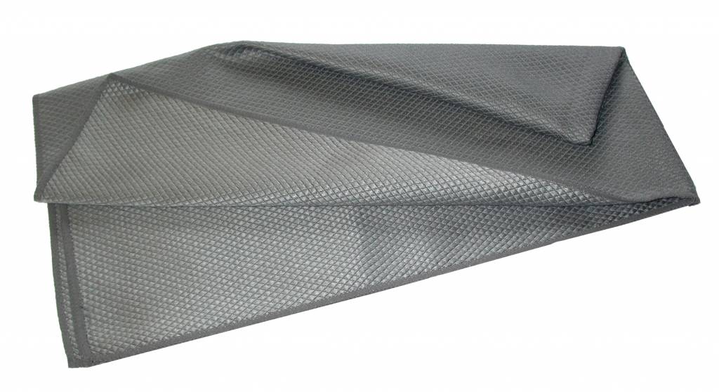 Microfiber tea towel cloth metalik 40 x 75 cm grey