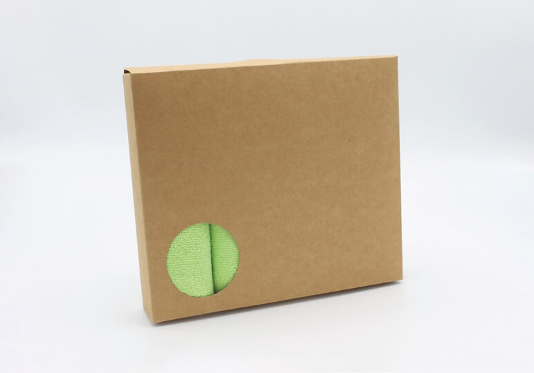 Recycled cleaning cloths green cardboard
