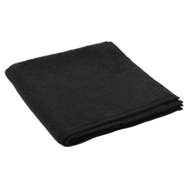 Box of 5 Recycled cleaning cloths, 38 x 38 cm, black