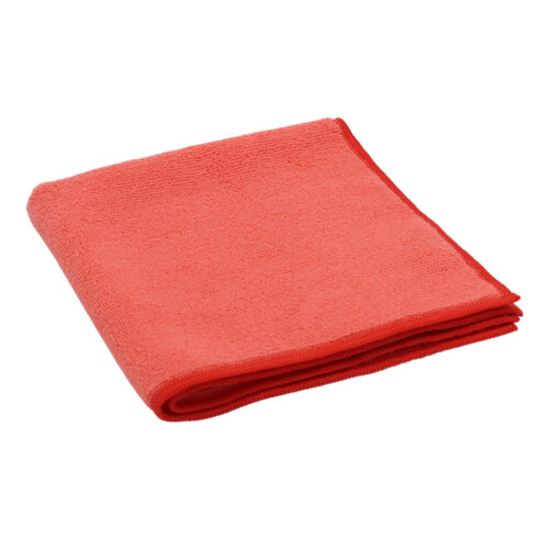 Box of 5 Recycled cleaning cloths red 38x38 cm