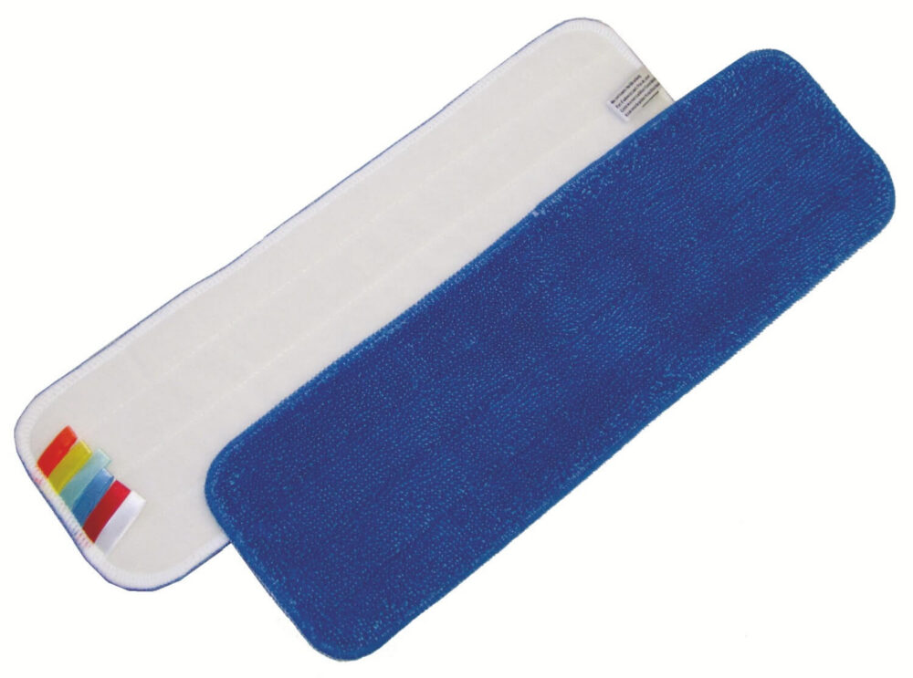 Mikrošķiedras mops ar velcro un krāsu kodējumu 44 cm, zils