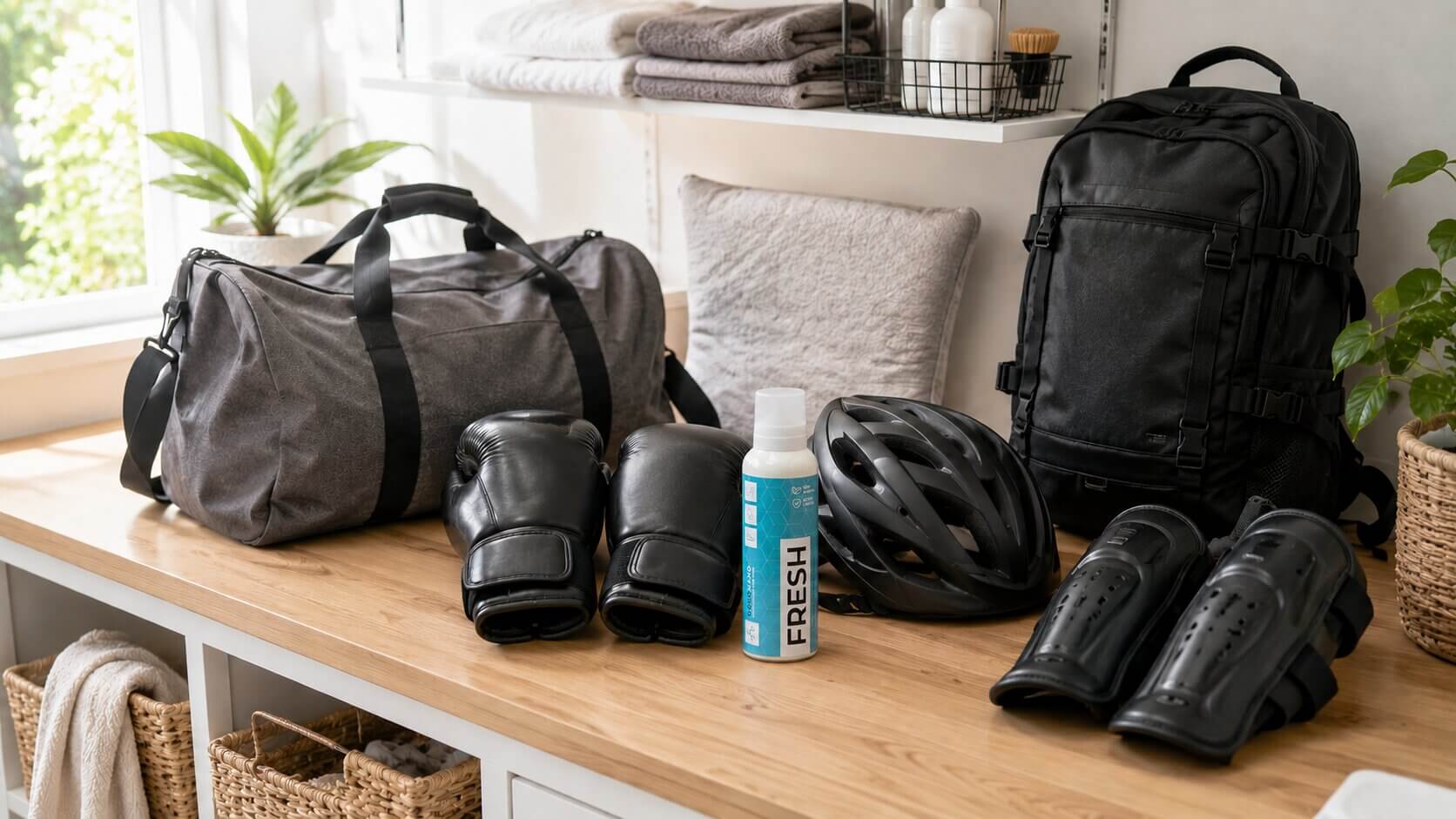 Remove bad odor from sports gear and bags 1