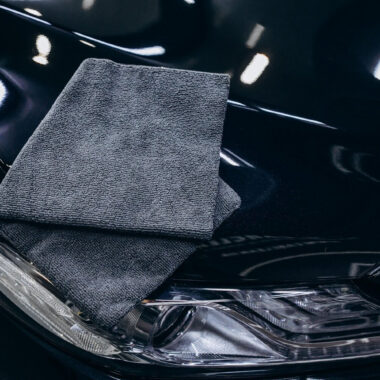 Reunaton mikrokuitupyyhe antrasiitti, 40 x 40 cm