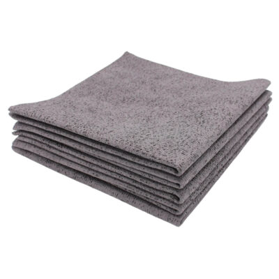 PU coated microfiber cloth 37 x 37 cm, grey