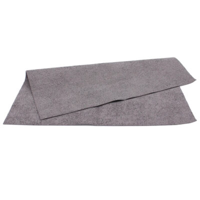 PU coated microfiber cloth, 37 x 37 cm, grey