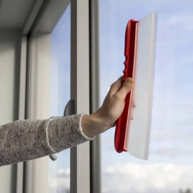 Flexible silicone car squeegee red