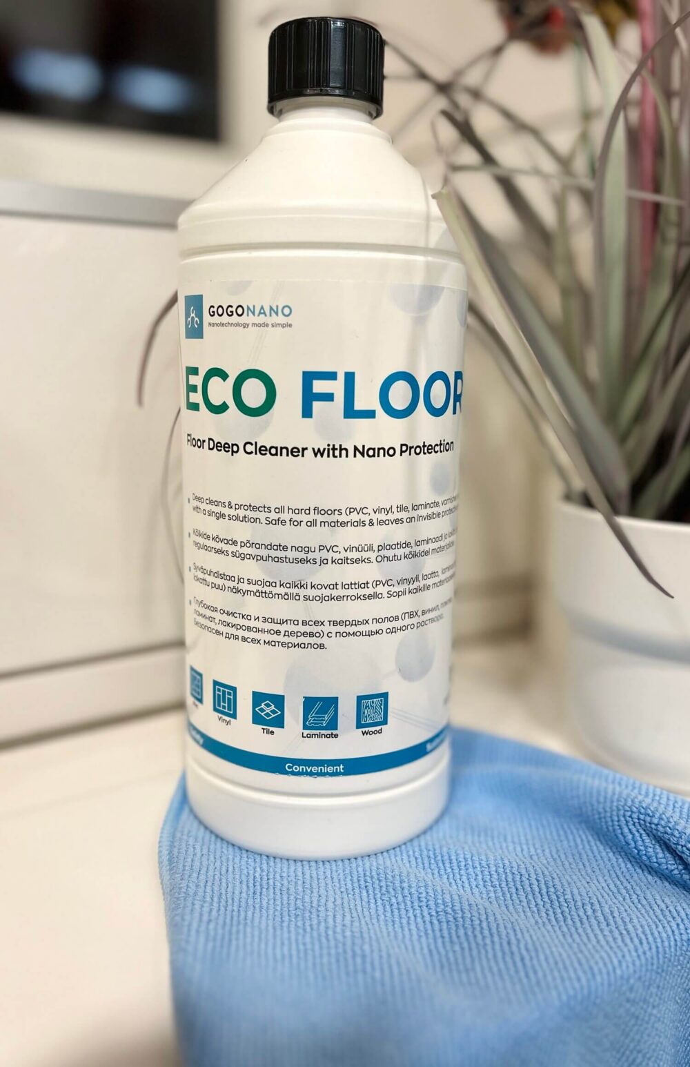 EcoFloor Natural Floor Deep Cleaner with Invisible Nano Protection