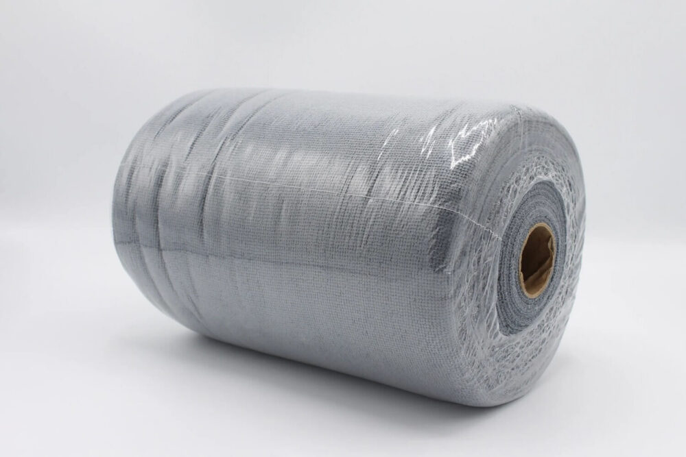 Microfiber cloth roll with 75 sheets of reusuable microfiber towels