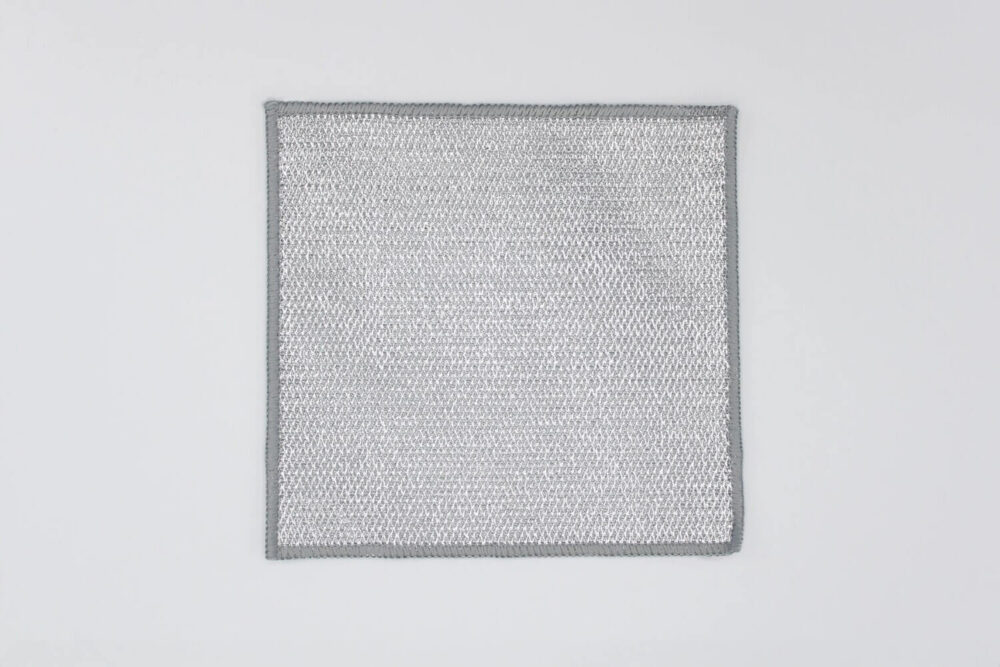 Diamond mesh metal wire dishwashing cloth
