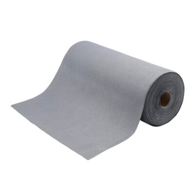 Top glass microfibre glass cleaning cloths roll of 50 cloths, grey