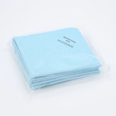 Bag of 5 PVA microfibre cloth lint-free cleaning blue