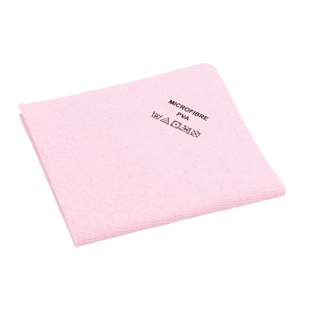 Pink PVA Microfibre Cloth, 38 x 35 cm