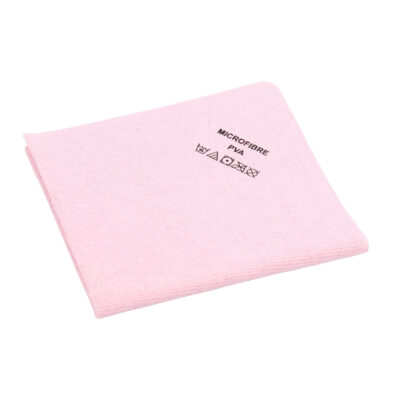 Pink PVA Microfibre Cloth, 38 x 35 cm