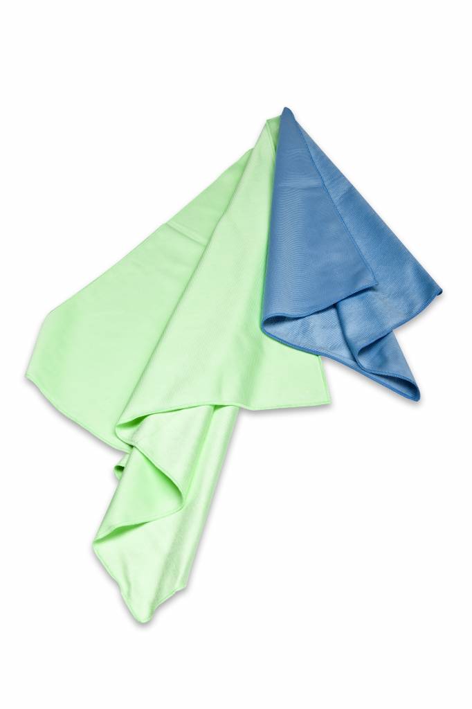 Mikropluošto stiklo šluostė langams ir veidrodžiams, 55 x 65 cm Microfiber Glass Towel Maxi-Glass for Windows, 55 x 65 cm, blue/green