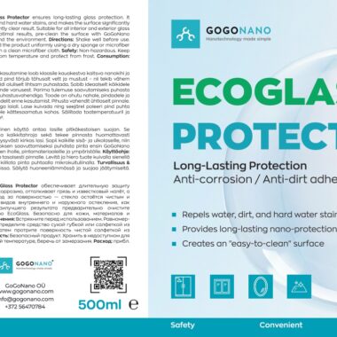 Nanopinnoite lasille EcoGlass Protector, 500 ml