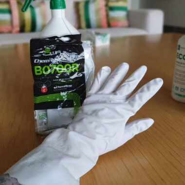 SHOWA B0700R latexfreie Haushaltshandschuhe PVC, 30 cm