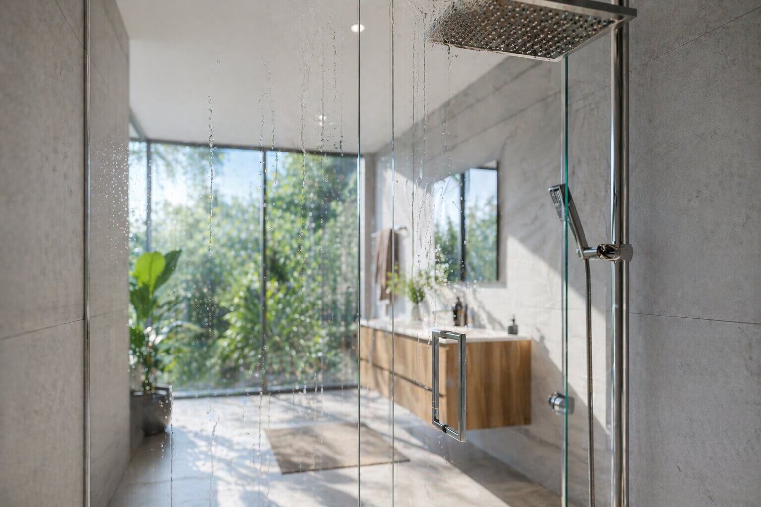 Close-up of heavy-duty yellow latex cleaning gloves being used for dishwashing