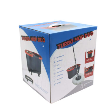 Turbo mop duo floor spin mop set