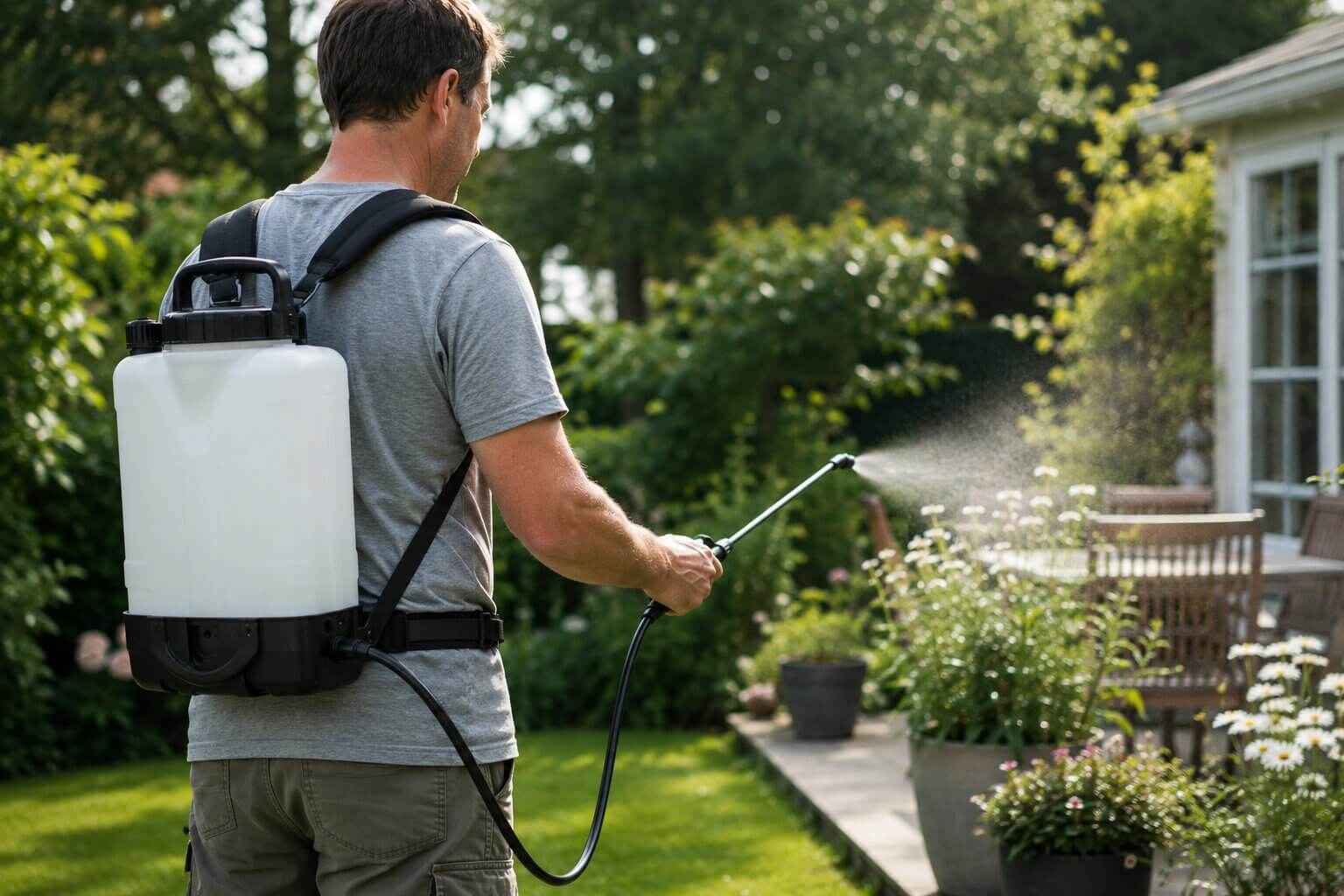 backpack sprayer capacity and outdoor reach